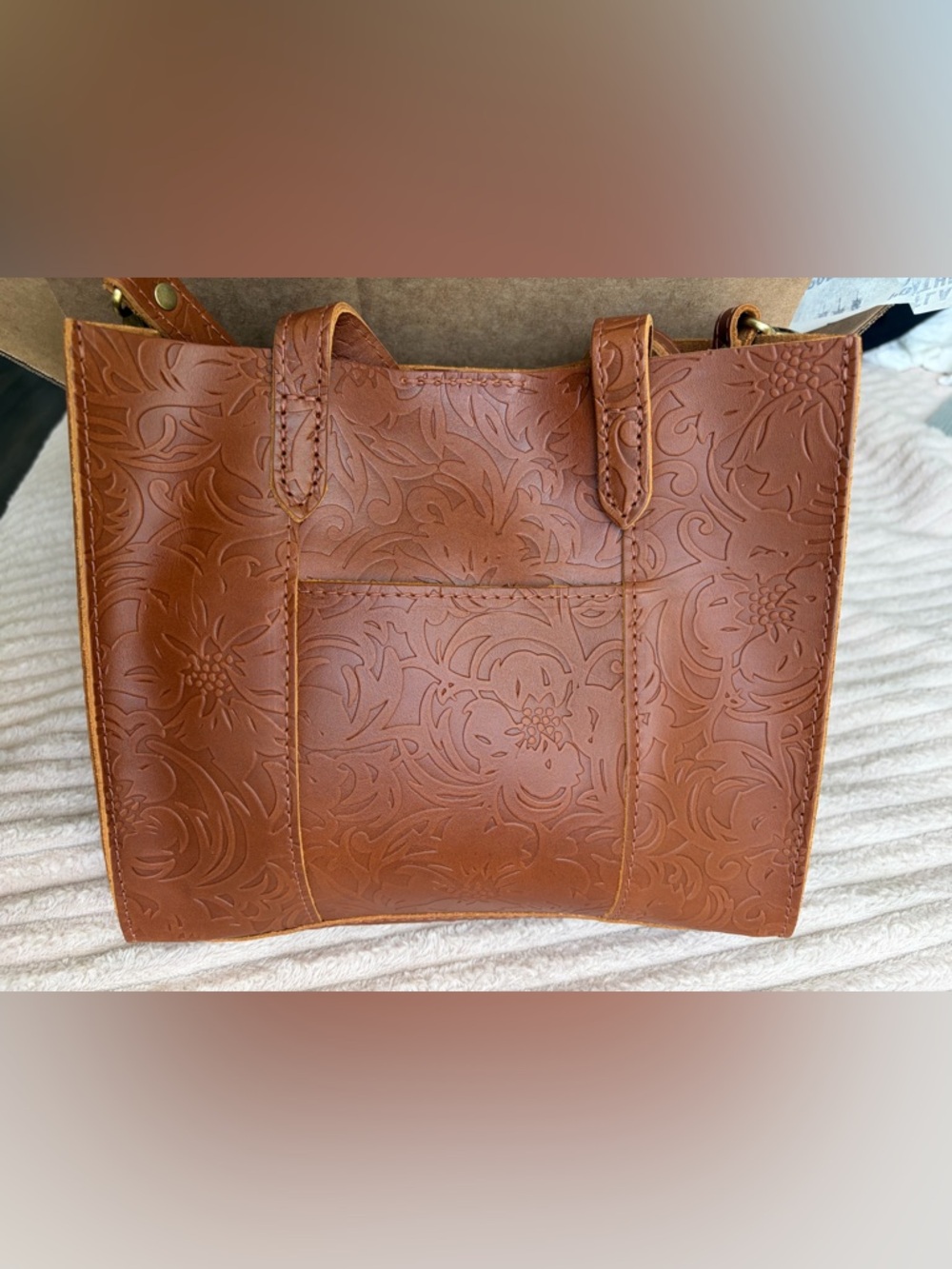 🌾Meadow Lola Crossbody Tote - Portland Leather